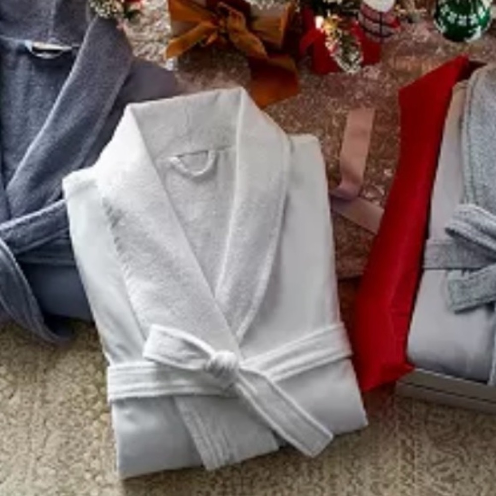 NWT New Macy’s Hotel Collection Soft White Spa Robe Large Extra L/XL Unisex